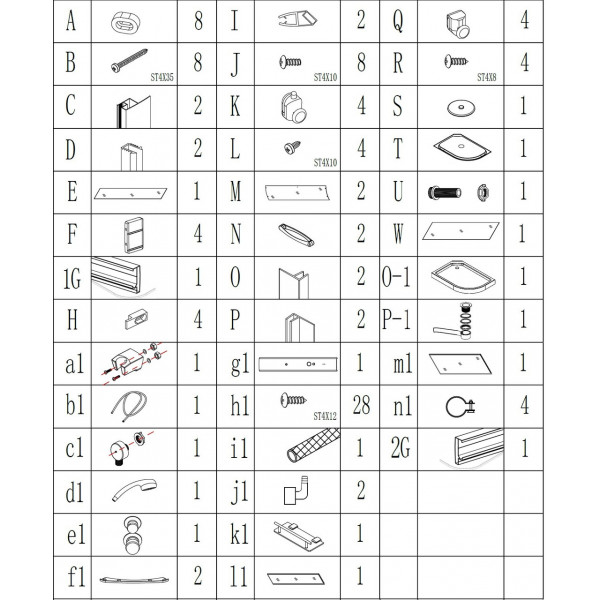 Душевой бокс ассиметричный левый REGA L120FFSL BRAVO (3уп.) (000029096)