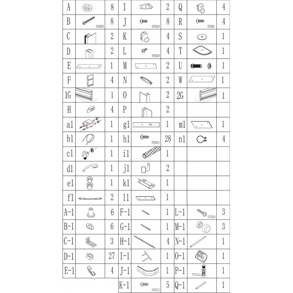 Душевой бокс ассиметричный левый OBRA H120FFSL BRAVO (3уп.) (000029094)