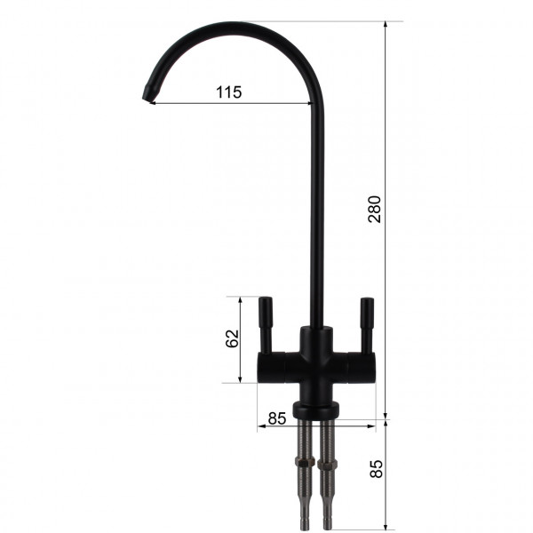 Кран для обратного осмоса Globus Lux Lazer GLLR-76A-BB (000029242)