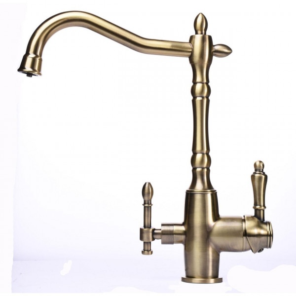 Змішувач для кухні під осмос Globus Lux LAZER GLLR-1000-9-BRONZE (000019266)