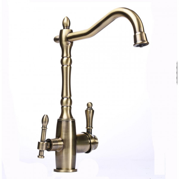 Змішувач для кухні під осмос Globus Lux LAZER GLLR-1000-9-BRONZE (000019266)