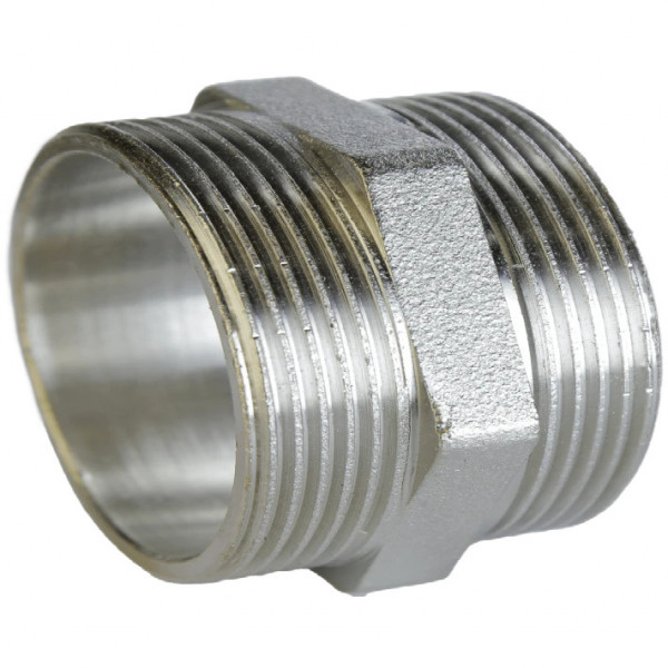 Ніпель нікельований 1″ЗР х 1″ЗР штампований А0506А(нк) VA (000024884)