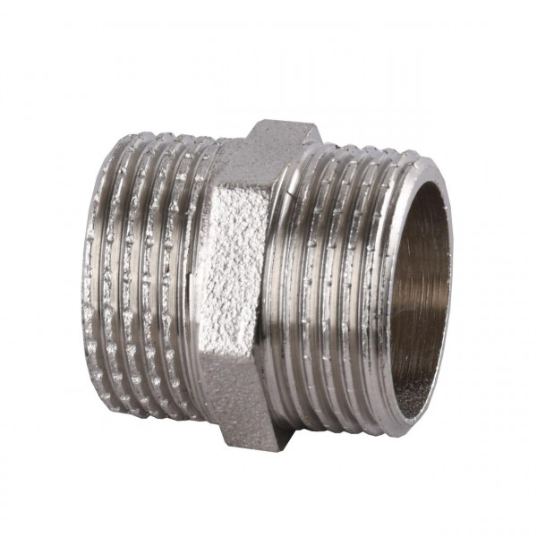 Ніпель нікельований 1″ЗР х 1″ЗР штампований А0506А(нк) VA (000024884)