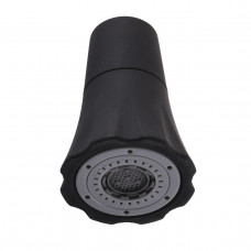 Аератор FA-B01 душова насадка на вилив дворежимний пласт., D24 різьба внутрішня, ЧОРНИЙ (000028518)