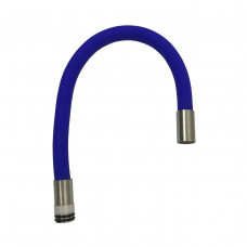 Вилив змішувача SPLR-4-BU для кухні SUS304 Гофрований, силікон СИНІЙ , монтаж в корпус (000017028)