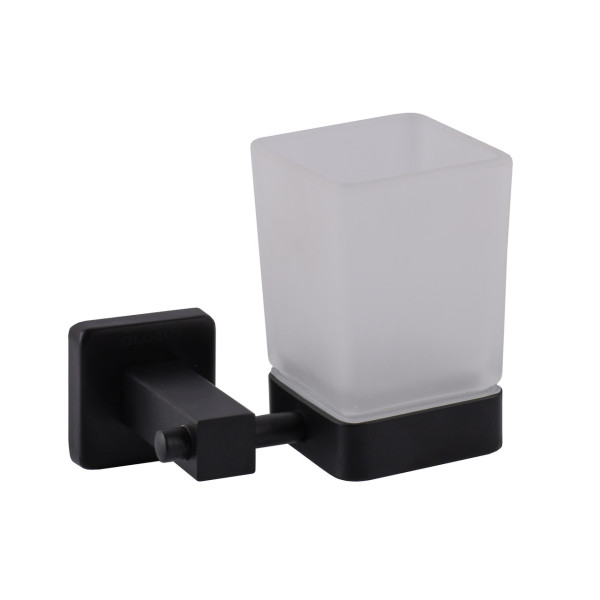 Стакан одинарный Globus Lux BQ9409 черный матовый SUS304 (000029217)