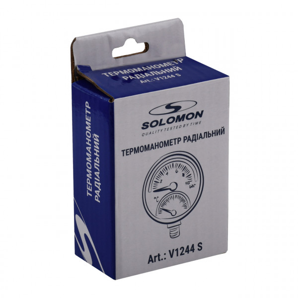 Термоманометр радіальний SOLOMON V1244 S М10х1 (000029773)