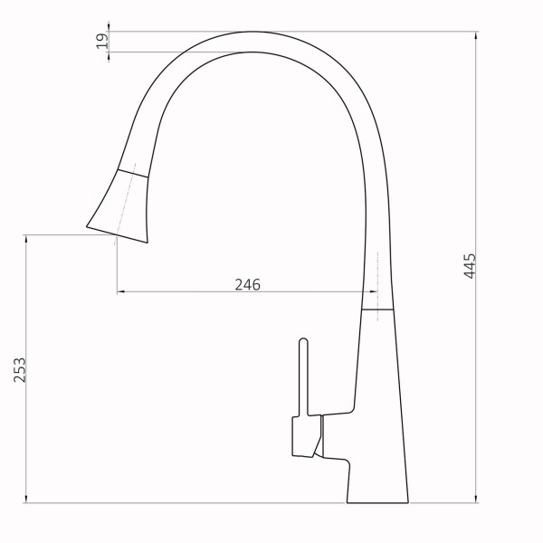 Смеситель для кухни Globus Lux LAZER Pro GLPR-203SM-WM (000028922)