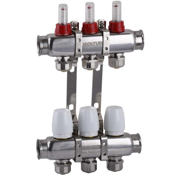 Коллектор ISOLTUBEX SPAIN INOX AISI-304 нержавеющая сталь CO-3 (1″х3) (000020385)