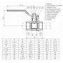 Кран кульовий прямий SOLOMON 3/4″ ВВ КР PN40 B1001 (000029403)