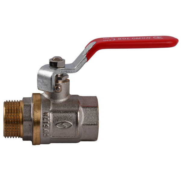 Кран кульовий прямий SOLOMON 3/4″ ЗВ КР PN40 B1002 (000029404)