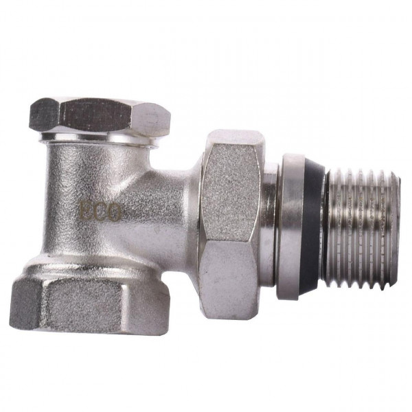 Кран радіаторний кутовий ECO Technology ECO5007 (ECO5107) 1/2″ під ключ з ущільнювачем (000016160)