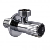 !Кран кутовий кераміка SOLOMON EXCLUSIVE 1/2″X3/4″ 989 CHROM ( 1шт.) (000029588)