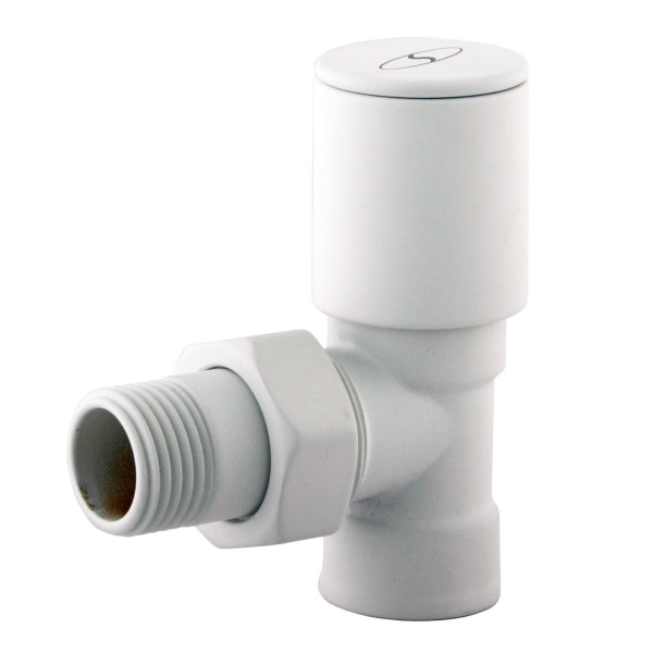 Кран вентильний кутовий з американкою SOLOMON 1/2″ WHITE 1845 (000029892)