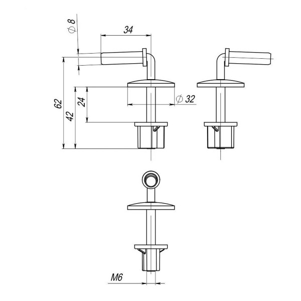 Крепление к сиденью SoloPlast СУ-8М .10.ЗП метал (000031023)