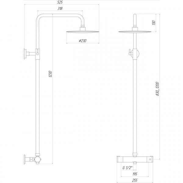 Душова система Globus Lux DS0040S (000012282)