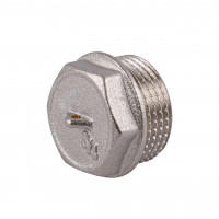 Заглушка 3/4″Н никелированная под пломбу NC402P OPTIMUM (000030760)