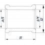 Муфта 3/4″ВВ нікельована NM441L OPTIMUM (000030777)