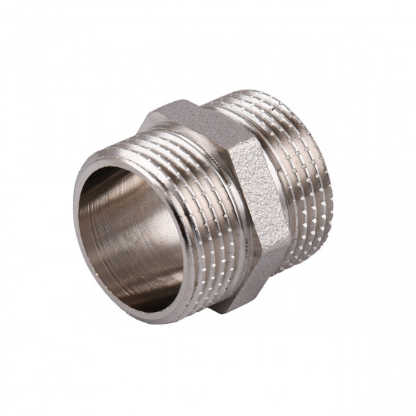 Ніпель 3/4″ЗЗ нікельований під прокладку NN442G OPTIMUM (000030785)