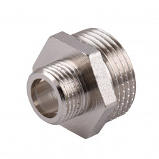 Ніпель редукційний 1″х1/2″ЗЗ нікельований під прокладку NN532G OPTIMUM (000030790)
