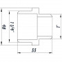 Ниппель редукционный 1 1/4″х1″ЗЗ никелированный NN652S OPTIMUM (000030793)