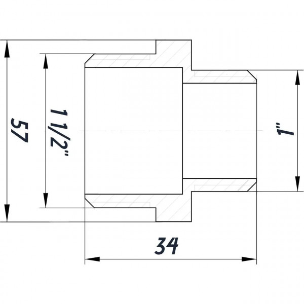 Ниппель редукционный 1 1/2″х1″НН никелированный NN752S OPTIMUM (000030794)
