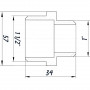 Ниппель редукционный 1 1/2″х1″НН никелированный NN752S OPTIMUM (000030794)
