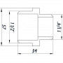Ниппель редукционный 1 1/2″х1 1/4″НН никелированный NN762S OPTIMUM (000030795)