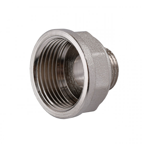 Редукционный переходник 1″х1/2″ВН никелированный восьмигранный NK533O OPTIMUM (000030798)