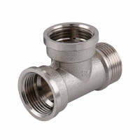 Трійник 3/4″ВВЗ нікельований NT444S OPTIMUM (000030811)