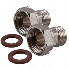 Комплект штуцеров 3/4″х1/2″ВН никелированный NU433B OPTIMUM (000030898)