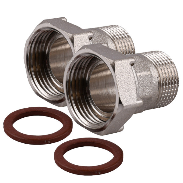 Комплект штуцеров 1″х3/4″ВН никелированный NU543B OPTIMUM (000030899)