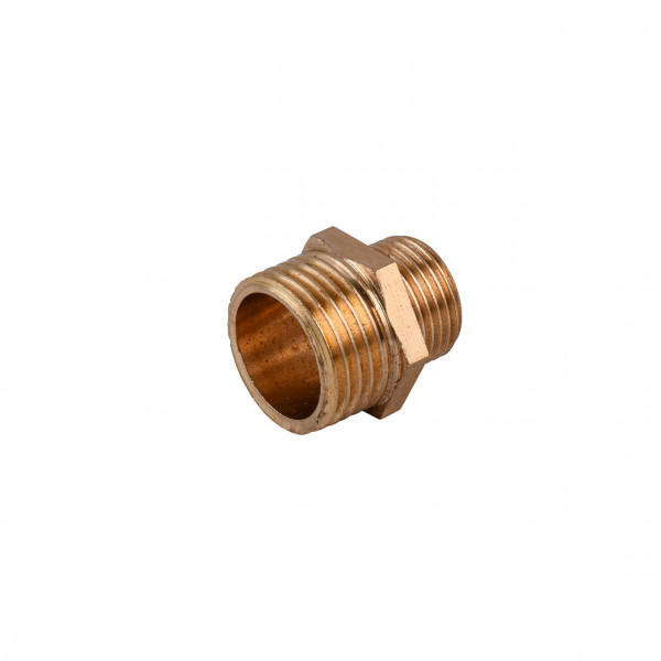 Ніпель редукційний 1/2″х3/8″ЗЗ латунний LN322S OPTIMUM (000030973)