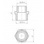 Ниппель редукционный 1/2″х3/8″НН латунный LN322S OPTIMUM (000030973)