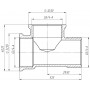 Тройник 3/4″ВВН латунный LT444S OPTIMUM (000030991)