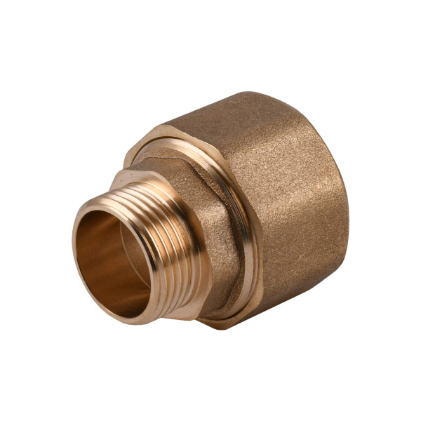 Соединение зажимное прямое для трубы Ø28мм 3/4″Н латунное LS442S OPTIMUM (000031016)