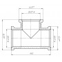 Тройник 1/2″ВВВ латунный LT331S OPTIMUM (000030987)