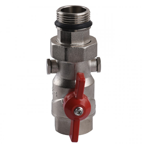 Кран-американка с муфтой под термометр ECO 01G-2 1″ прямой (000008822)