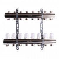 Коллектор с регуляторами и креплением ECO 001С 1″x8 (000008838)