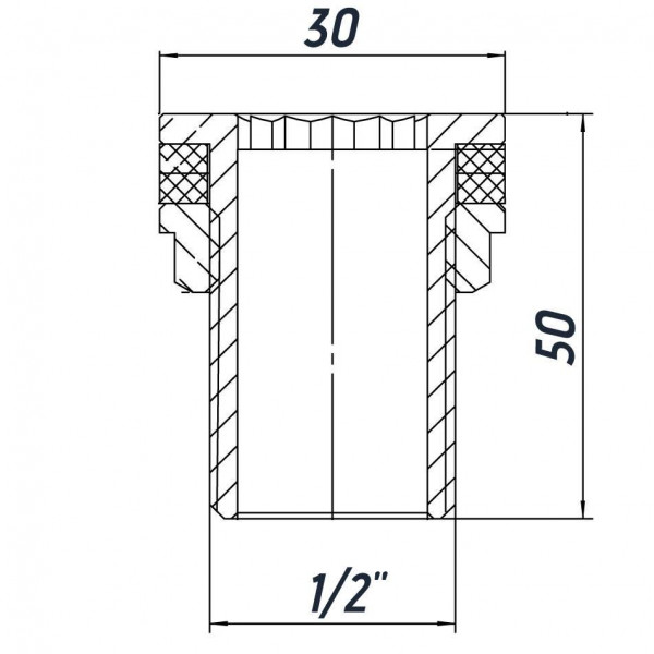 Врезка в бак 1/2″Н нержавеющая SO332S OPTIMUM (000031459)