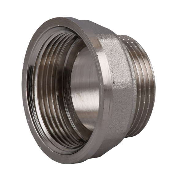 Редукционный переходник 1 1/2″х1 1/4″ВН никелированный восьмигранный NK763O OPTIMUM (000031495)