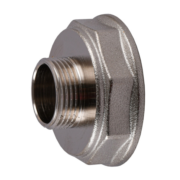 Редукционный переходник 2″х1″ВН никелированный восьмигранный NK853O OPTIMUM (000031499)