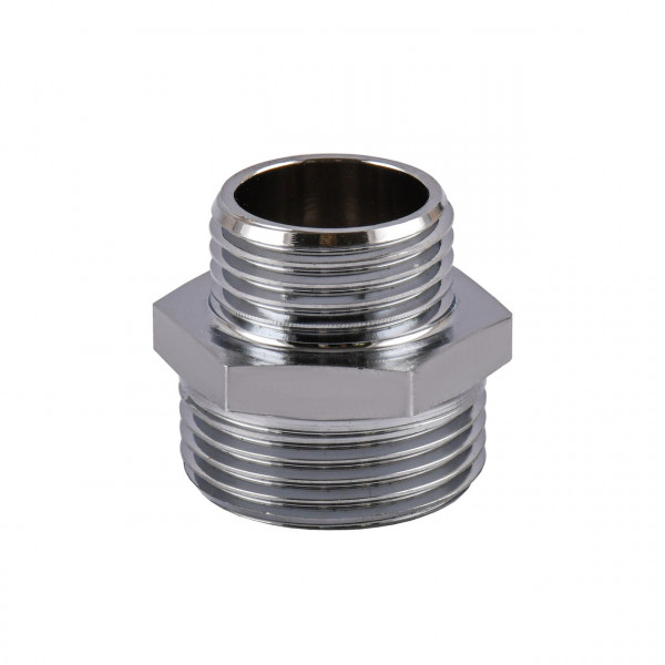 Ниппель редукционный 3/4″х1/2″НН нержавеющий SN432S OPTIMUM (000031516)