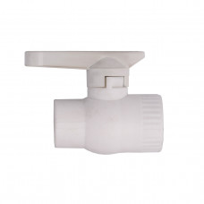 Кран шаровый Kalde PPR (латунь) ф25x3/4 вн. (белый) 21010 (000021529)