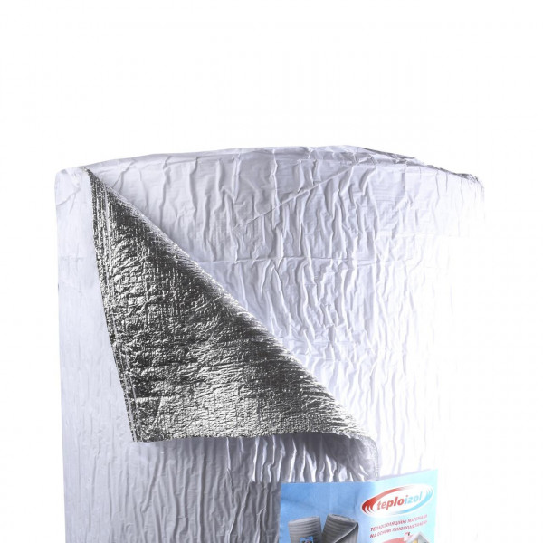 Полотно фольгированное самоклейка 10,0 мм одностороннее, шир.-100см, 25 м.п. НА БУМАГЕ (000022604)