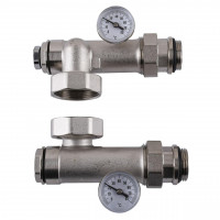 Узел циркуляционный GROSS 8517 L 1″ для систем тёплого пола (с насосом и клапаном) (000024695)