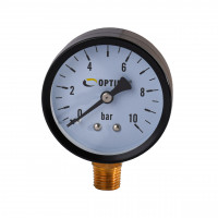 Манометр Optima 10 атм. 60 мм сталевий корпус нижнє під'єднання ( Y60 - YFC-2 ) (000024796)