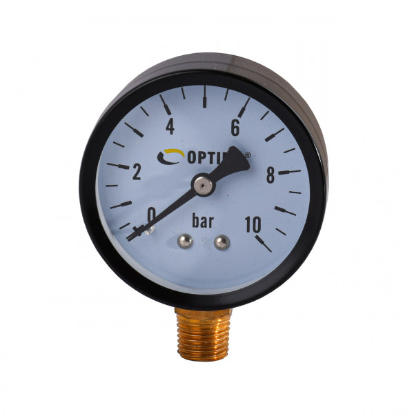 Манометр Optima 10 атм. 60 мм сталевий корпус нижнє під'єднання ( Y60 - YFC-2 ) (000024796)