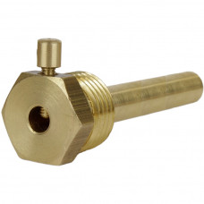 Погружна гільза 1/2″Н Ø7×40мм латунна Б07213А для датчика температури (000027545)