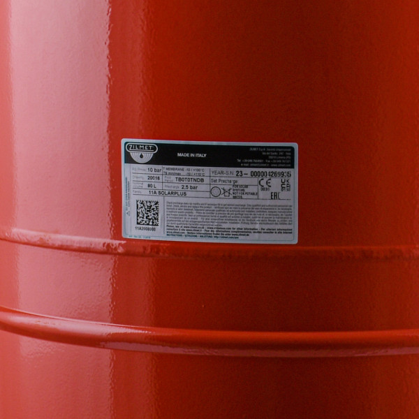 Бак Zilmet solar-plus для систем солнечного отопления 80л 10bar ( 11A2008000 ) (000028480)